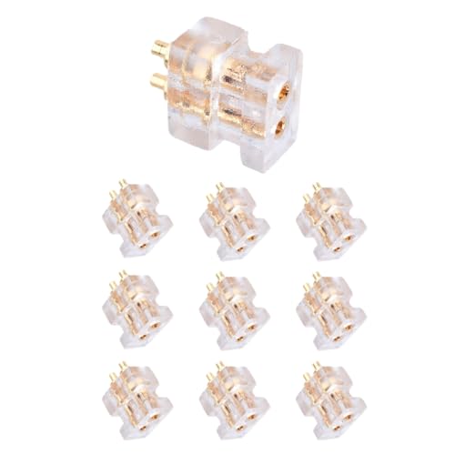 10Pcs/set 0.78mm 2Pin Female 1964 Socket for Earphone Upgraded Cable Adapters