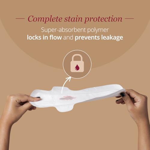 Carmesi Sensitive Sanitary Pads - Pack of 30 Pads (XL) - Certified 100% Rash-Free by Gynecologist - Natural Plant Top Sheet - No Fragrance, No Chlorine - With Disposal Bags - Image 6