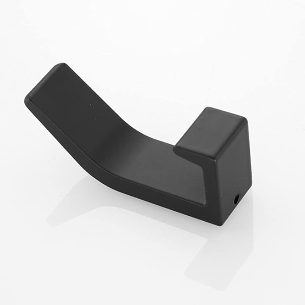 3 Pcs/Set of Black Towel Hooks, Bathroom Clothes Hooks, Bedroom Robe Hooks, Coat Hooks, Living Room Kitchen Accessories