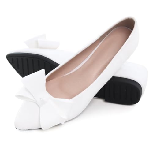 Image of Stunner Womens Flats Fashion Pointed Toe Bowknot Ballet Flats Cute Slip On Dress Flats Comfortable Party Wedding Flats2