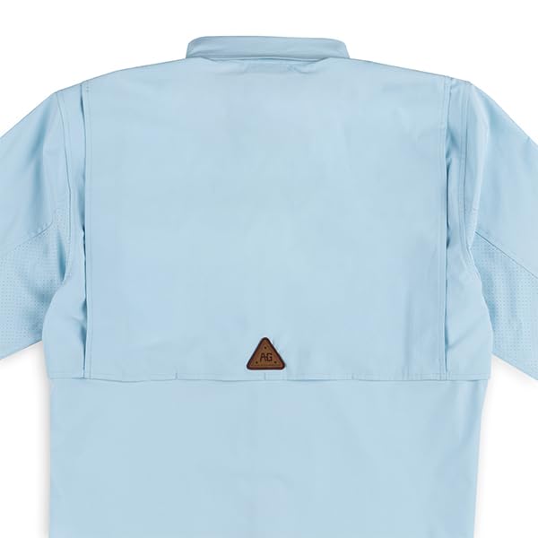 Men's Long Sleeve Hay Baler Button Down Shirt, Breathable Performance Work Shirt for Farmers and Ranchers with UPF302