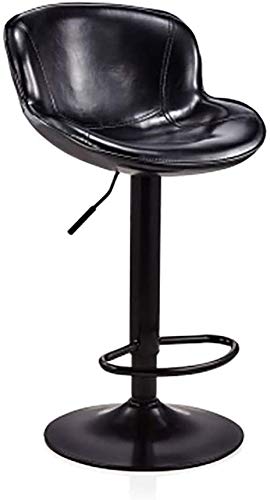 Tabouret de bar pivotant et réglable en hauteur jaune pour cuisine et comptoir