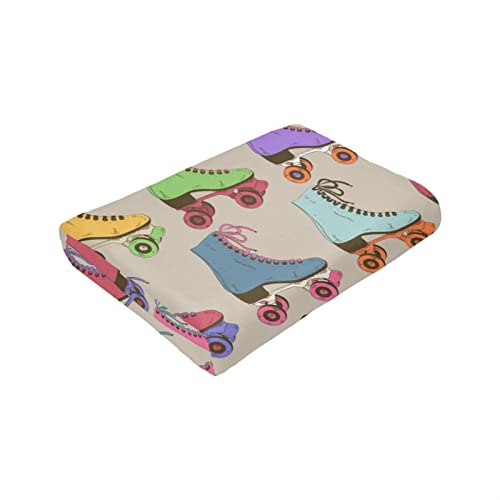 Couverture polaire rétro plaid doux microfibre pour lit - 7