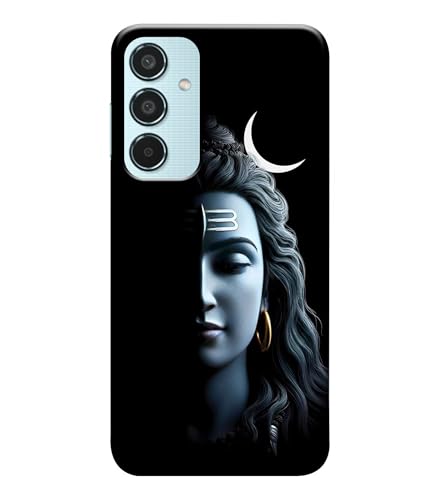 Image of Lord Shiva Half Face Printed Hard Back Case Cover Compatible for Samsung Galaxy M35 5G | Samsung M35 5G (Multicolor) - D1668