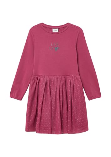 s.Oliver Kurzes Kleid mit Mesh-Rock und Glitzerprint