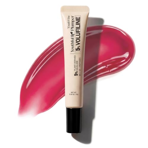 Best Lip Pump Gloss for Women Over 50: Fuller, Younger-Looking Lips Without Fillers 4 Hydrating Lip Gloss with 5% Volufiline for Women