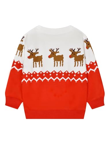 Image of HILEELANG Toddler Boy Sweatshirts Crewneck Long Sleeve Pullover Cotton Graphic Christmas Clothing