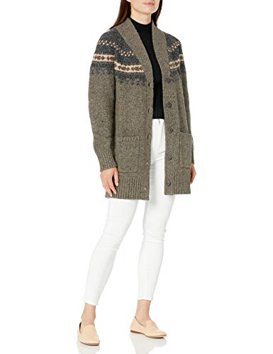 Pendleton Women's Donegal Knit Cardigan Sweater, Grey Multi, MD