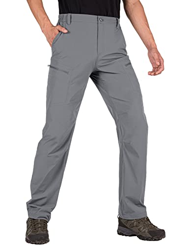 Image of Shallowlulu Men's Cargo Hiking Pants Quick Dry Lightweight Water Resistant Breathable Work Pants for Men with Multi Pockets