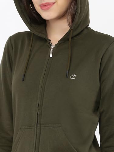 Image of Rupa Softline Zippered Women's Hoodie with Zipper | Trendy Colors| Be Effortlessly You