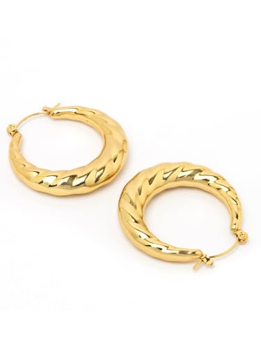 Image of Scintillare by Sukkhi Excellent Stainless Steel Round Hoop Earring Jewellery for Women & Girls|Anti Tarnish Jewellery|Gifts for Wife Girlfriend Mother Sister