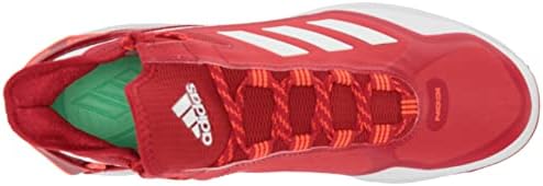 adidas Men's Icon 7 Boost Baseball Shoe, Team Power Red/White/Solar Red, 9 | Image 4