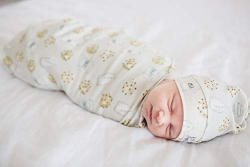 Image of Baby Beanie Hat Top Knot Stretchy Soft inchChip inch by Copper Pearl