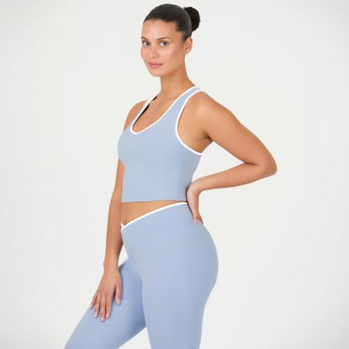 Image of YITTY Active Sports Bra Tank, Tank Top for Women with Built-in Bra, Racerback, Removable Cups, Low-Impact Yoga and Gym