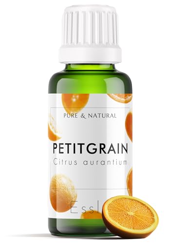 Image of Esslux Petitgrain Essential Oil - 100% Pure & Natural | Hydrate and Nourish Your Skin with Organic Plant-Based Oil | Perfect for Diffuser, Aromatherapy & Enhanced Focus, 30 ML