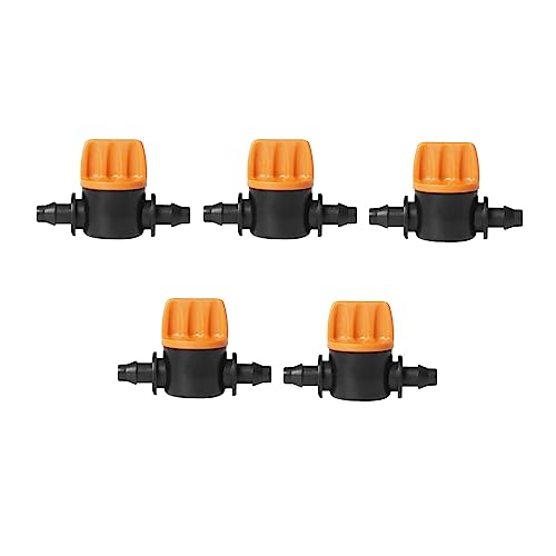 SKD 4mmジョイント コック付き 5個セット 自動水やり器用 内径4mmホース用 B031