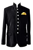 Men's Black Velvet Jodhpuri Coats Grooms Wedding Dinner Jackets Blazers (S)