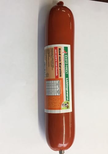 Kiebitzmarkt Lieblingswurst Rind mit Karotten Hundefutter Nassfutter (400 g)
