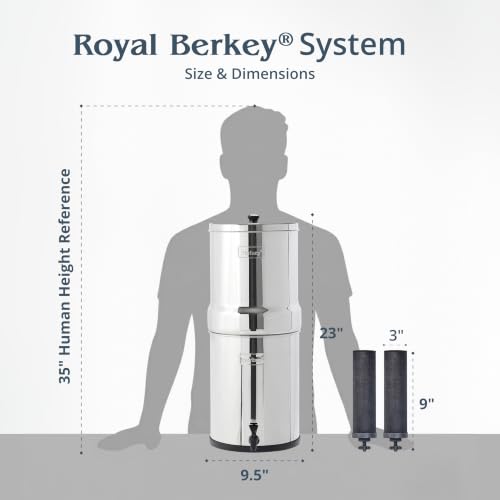 Image of Royal Berkey 3.25 Gal Gravity Water Filter System with BB9-2 Filters