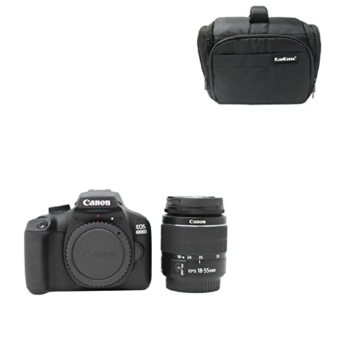KamKorda Camera Bag + 4000D DSLR Camera + 18-55 III Lens Black, 18MP APS-C Sensor, Full HD Video Recording + 2 Year Warranty KamKorda Camera Bag + 4000D DSLR Camera + 18-55 III Lens Black, 18MP APS-C Sensor, Full HD Video Recording + 2 Year Warranty