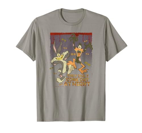 Image of Looney Tunes Bugs and Daffy the Only Come at Night T-Shirt