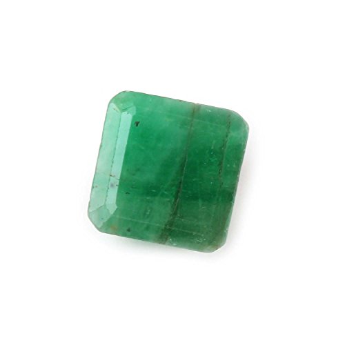 Émeraude de Zambie naturelle verte carrée 10x10mm pour fabrication de bijoux