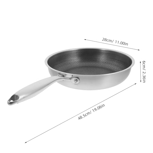Wok de acero inoxidable antiadherente Happyyami miniatura 2