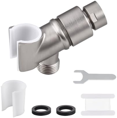 All Metal Handheld Shower Head Holder, Adjustable Shower Wand Hol...