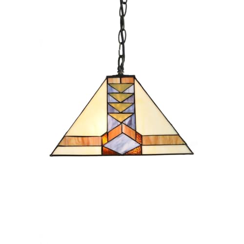 Lampe suspendue Tiffany pyramide pour éliminer la lumière agressive du salon