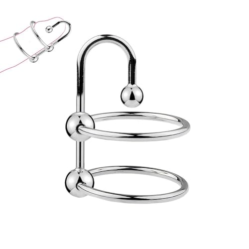 Crochet double réglable en acier inoxydable, anneau d'entraînement en métal, adapté aux hommes débutants et confirmés (FRF46) (30mm)