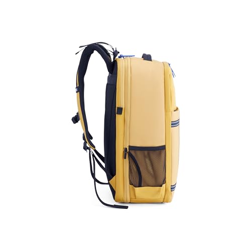 Image of American Tourister Aston 2.0 | 40 Ltrs | 2 Compartments | Bottle Pocket | Ergonomic Padded Back Panel & Shoulder Straps | Outdoor Laptop Backpack | 1 Year International Warranty | Yellow