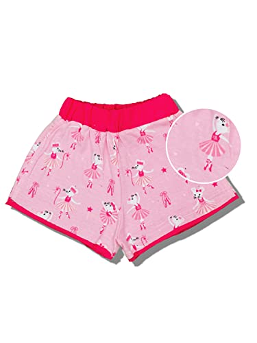 Image of 100% Cotton Printed Combo Shorts for Girls - Regular Fit Set of 2
