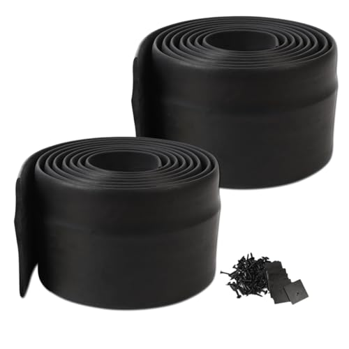 XmuxHai 5.2IN*5.74FT*4PCS Rubber Fender Extension Flexible Rubber Wheel Arch for SUV and Truck Fender Flare Edge Trim Mud Flaps Mudguards