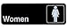 Update International (S39-14BK) "Women" Sign