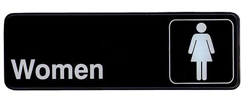Panneau Femmes contrasté noir et blanc Update International S39-14BK