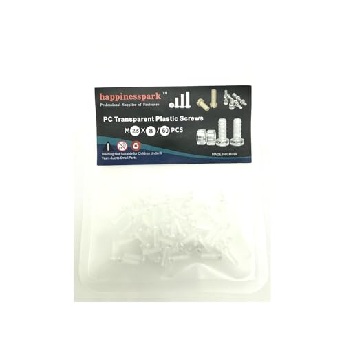 Vis cruciformes M2,5 x 8 mm plastique polycarbonate fixations isolantes métriques x60