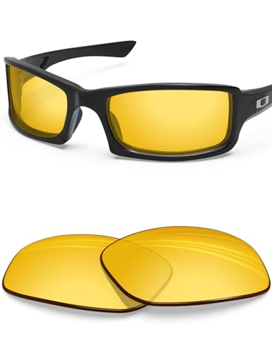 Image of BLAZERBUCK Anti-salt Replacement Lenses for Oakley Fives Squared(4+1) OO9238 Sunglasses - High Intensity yellow