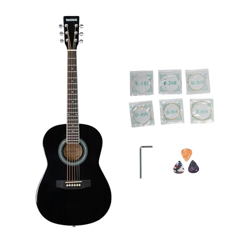 Image of Progressa Series Guitar: 36H Semi Acoustic Guitar - 36 Inches (Black) | 6-String Natural Finish Wooden Guitar | Right Hand Semi Acoustic Guitar Kit for Beginners, Professional & Adults