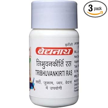 Baidyanath Tribhuvankirti Ras (80Tablet) PACK OF 3