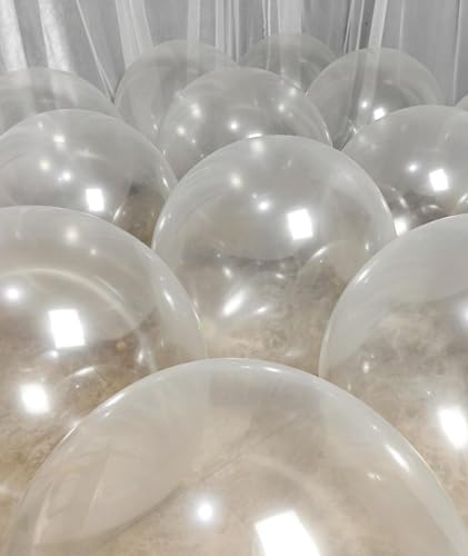 Image of 90 Pack Clear Balloons 18 Inch Clear Balloon - Stunning and Versatile Decorations for Any Occasion ZWZLIULIAN