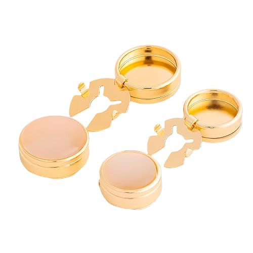 Image of Mens Button Covers Tuxedo Shirt Cufflinks Alternative | Fake cufflinks and alternative fashion jewelry accessories for mens formal business dress shirts suits and groomsmen