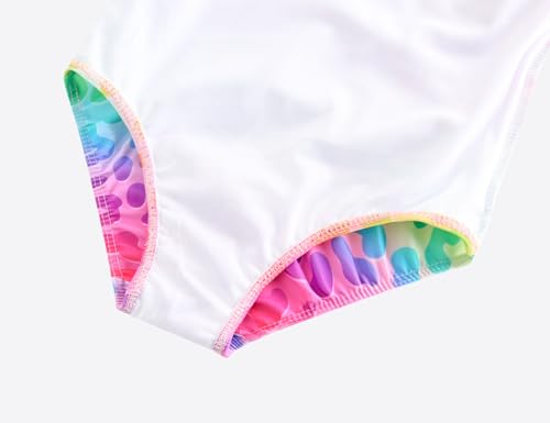 Image of Girls Swimsuits One-Piece Bathing Suits Multicolor Kids Sport Summer Beach Swimwear for 2-10 Years Old