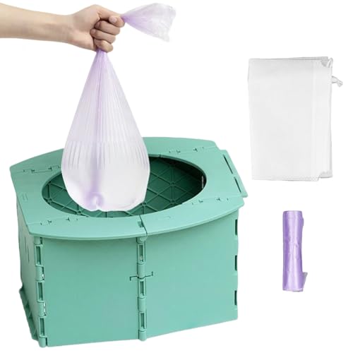 Kids ポータブルポティ - 折りたたみ式トイレトレーニング便器 - 滑り止めトレーニングトイレシート 子供・女の子用 旅行・キャンプ・公園・遊び場・屋外・ホテル向け