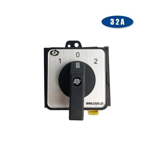 Conmutador rotatorio de leva YMW42 para riel DIN selector manual 3 posiciones 2 polos 3