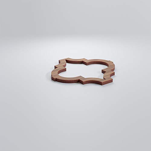 Image of Ekena Millwork WALW08X08X0375MRKWA Marrakesh 3 /8 inchT Decorative Fretwork Wall Panels, 7 3 /8 inchW X 7 3 /8 inchH, Walnut
