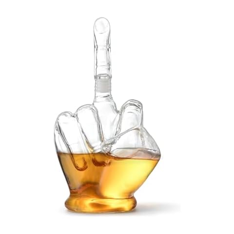 Middle Finger Whiskey Decanter by RUGLUSH Cover