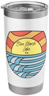 Blue Marsh Lake Pennsylvania PA Sunset Souvenir Stainless Steel Insulated Tumbler