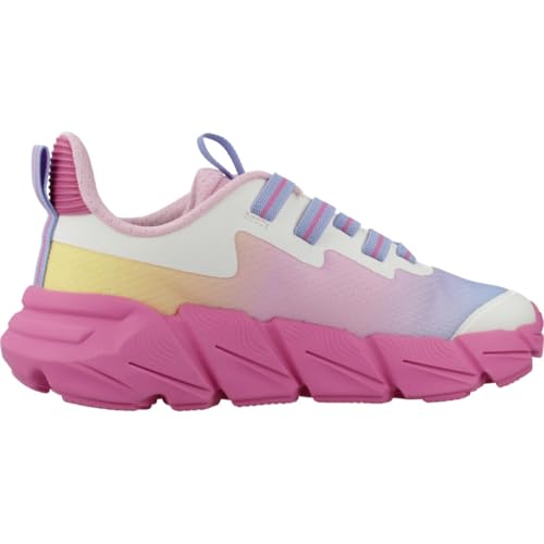 Geox J Flexyper Fast Girl Basket, Fuchsia Multicolore, 31 EU