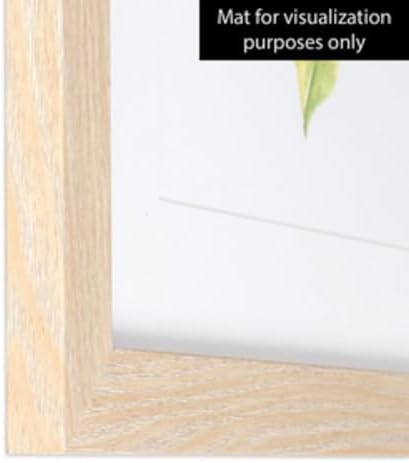ArtToFrames 24x31 Inch Brown Picture Frame, This 1.25 Inch Custom Poster Frame is Natural Oak - Comes with Economy Acrylic and Corrugated Backing (2WOM76808-972-24x31) — view 4