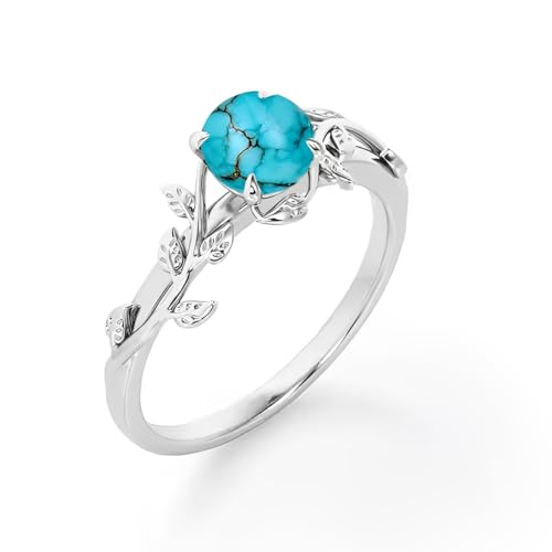 1 Carat Round Cut Gemstone Wedding Bands With Leaves for Women 10K 14K 18K Gold Engagement Rings Elegant Bridal Gifts for Birthday Anniversary Christmas3